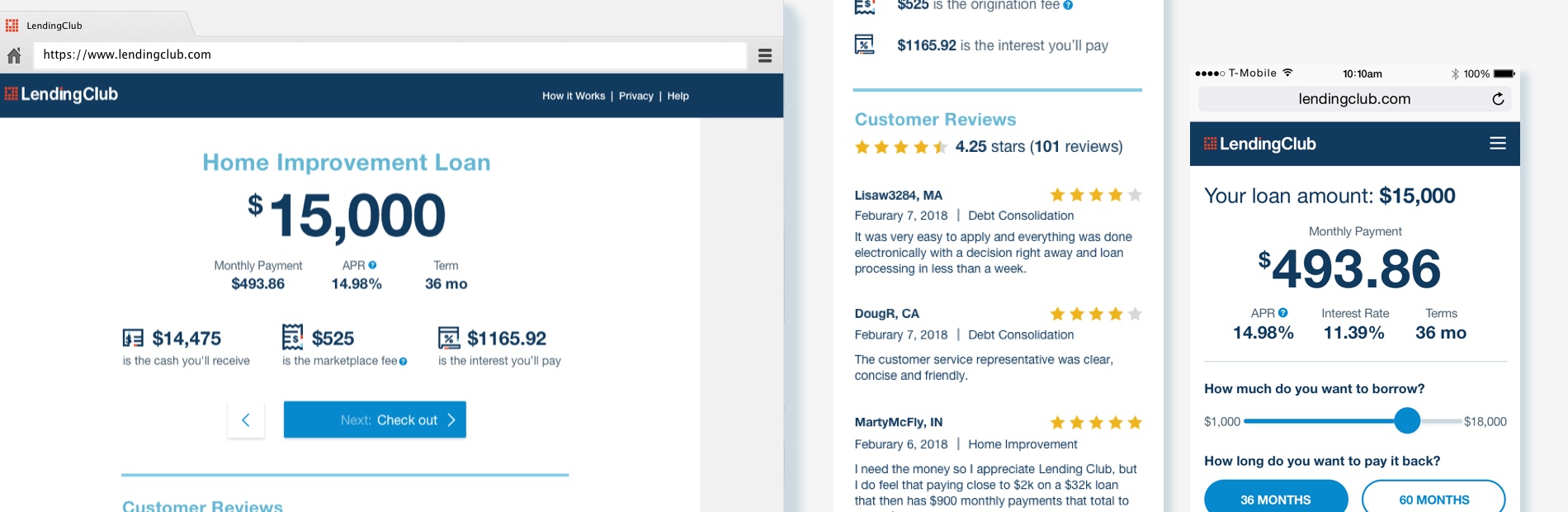 LendingClub Offer Page Redesign - Liz Chang